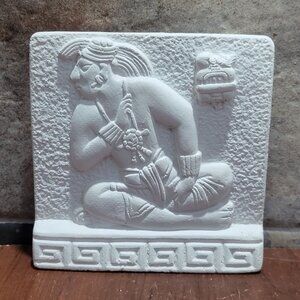 Dorfmans Art Lord Zac King of Bonampak Tile Plaque Decorative Art